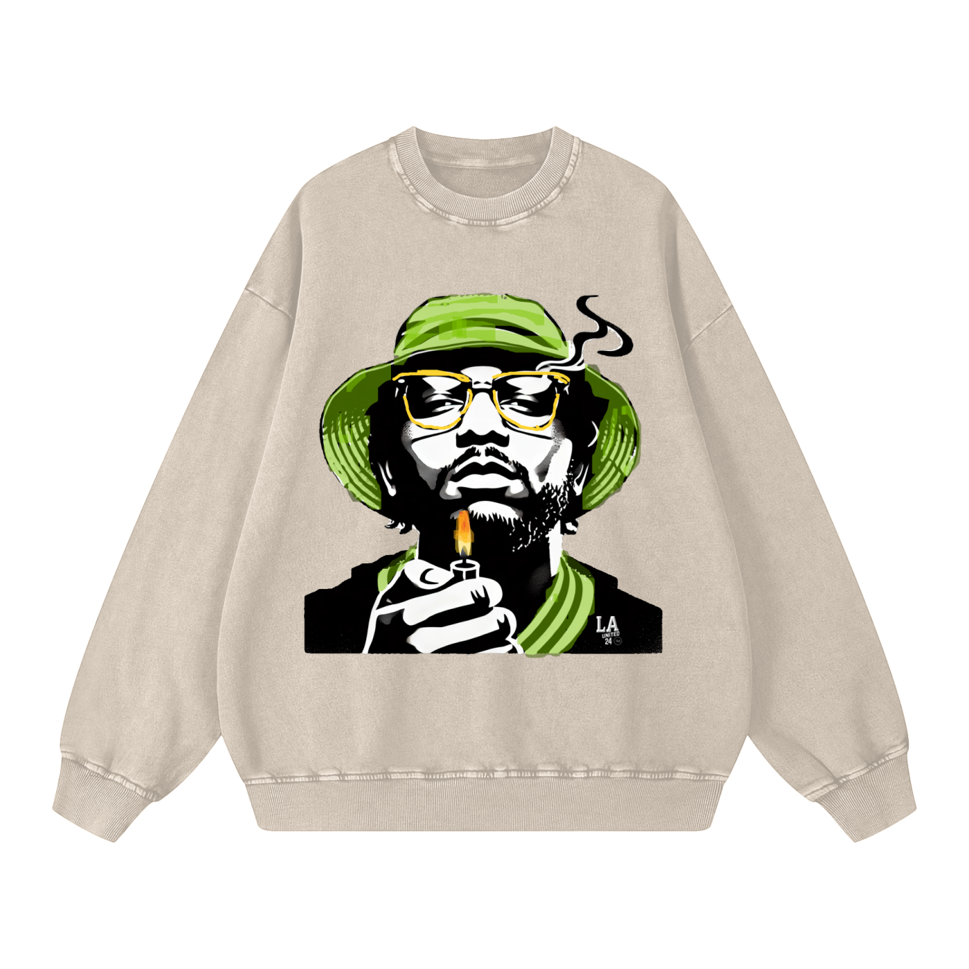 SERIOUSQ -Acid Wash Oversize Sweatshirt