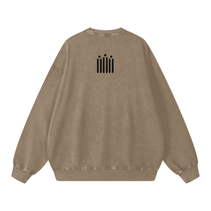 MOTISON -Acid Wash Oversize Sweatshirt