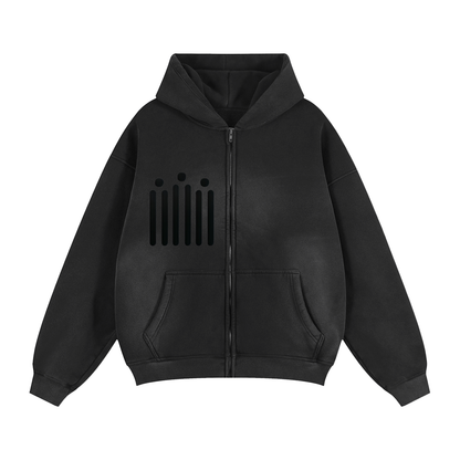 KFREE -ZIP- Boxy Hoodie