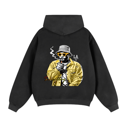 QSMOKING -Zip- Boxy Hoodie