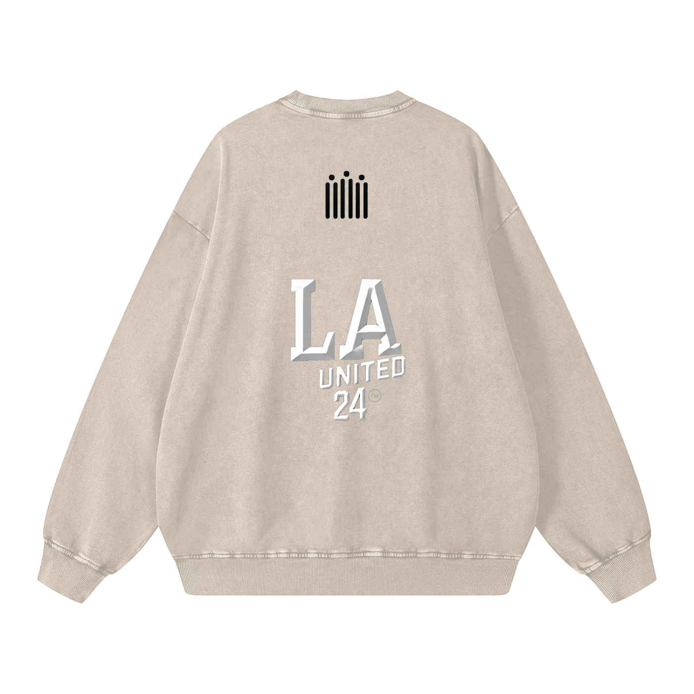 QUEEN -Acid Wash Oversize Sweatshirt