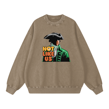 NOTLIKUS -Acid Wash Oversize Sweatshirt