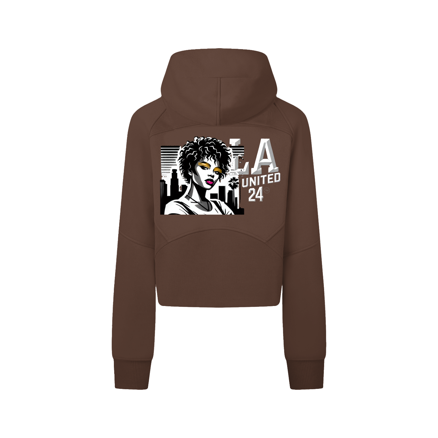 QUEEN -Cropped/w Zip-Hoodie