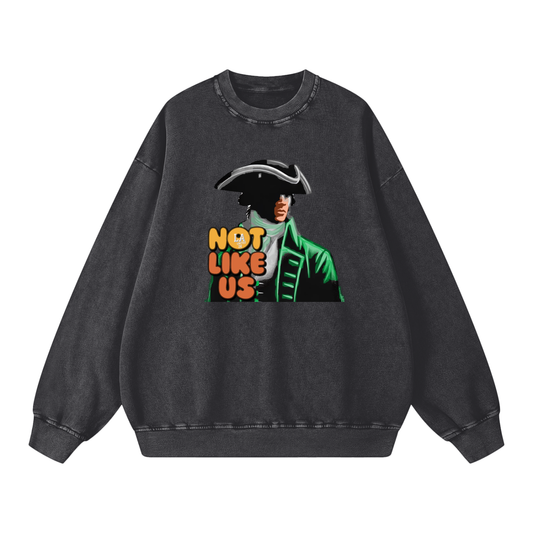 NOTLIKUS -Acid Wash Oversize Sweatshirt