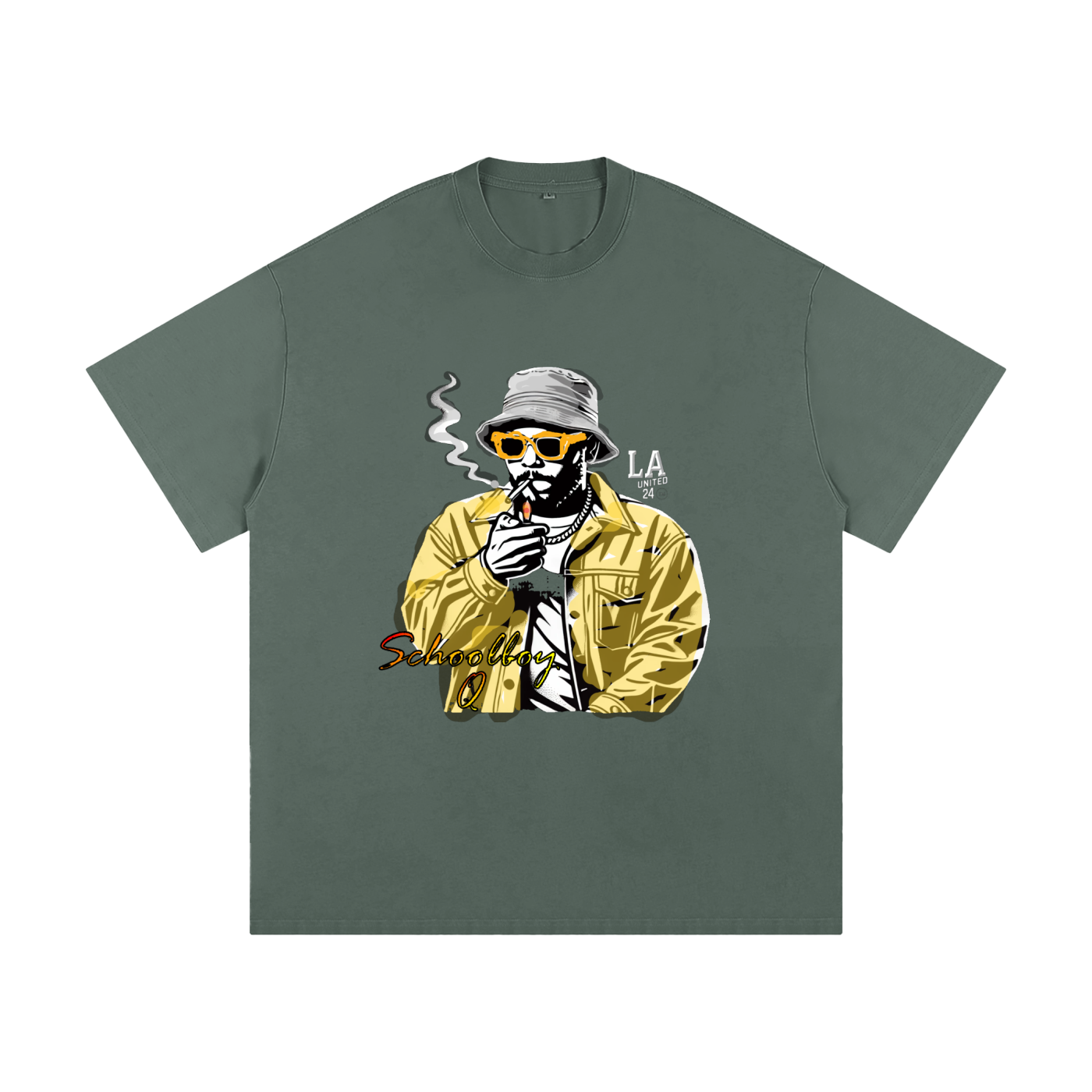 QSMOKING -Loose Fit T-Shirt