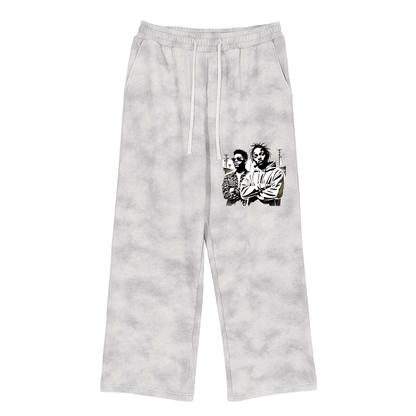 MOTISON -Dirty Washed Fleece Sweatpants