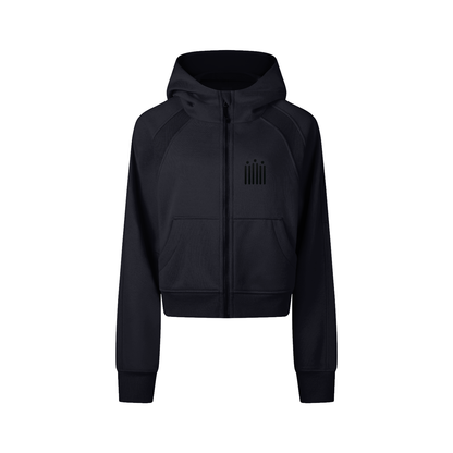 QUEEN -Cropped/w Zip-Hoodie