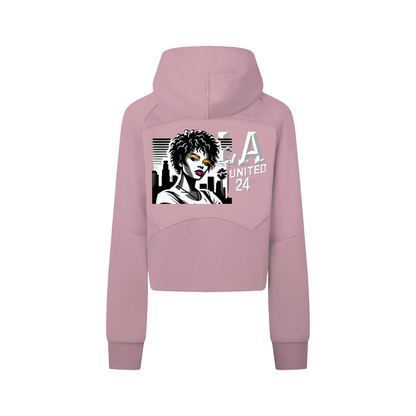 QUEEN -Cropped/w Zip-Hoodie