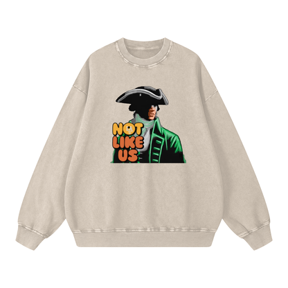 NOTLIKUS -Acid Wash Oversize Sweatshirt