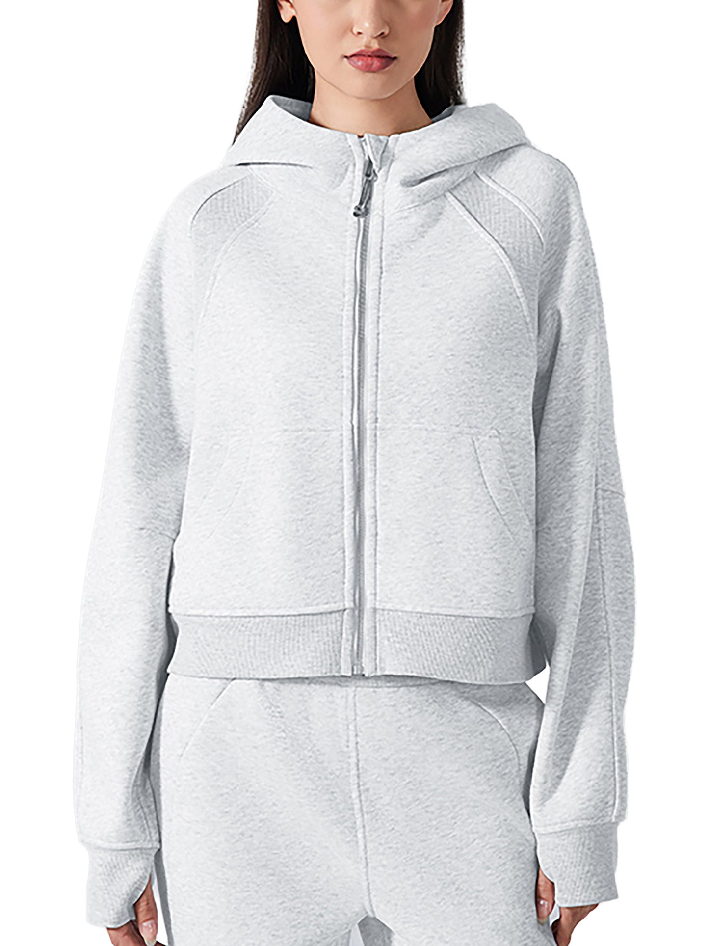 QUEEN -Cropped/w Zip-Hoodie