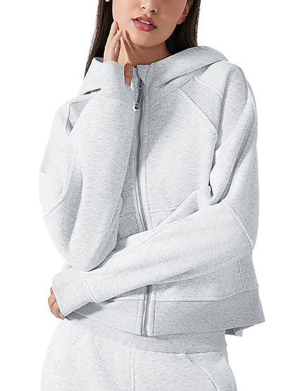 QUEEN -Cropped/w Zip-Hoodie