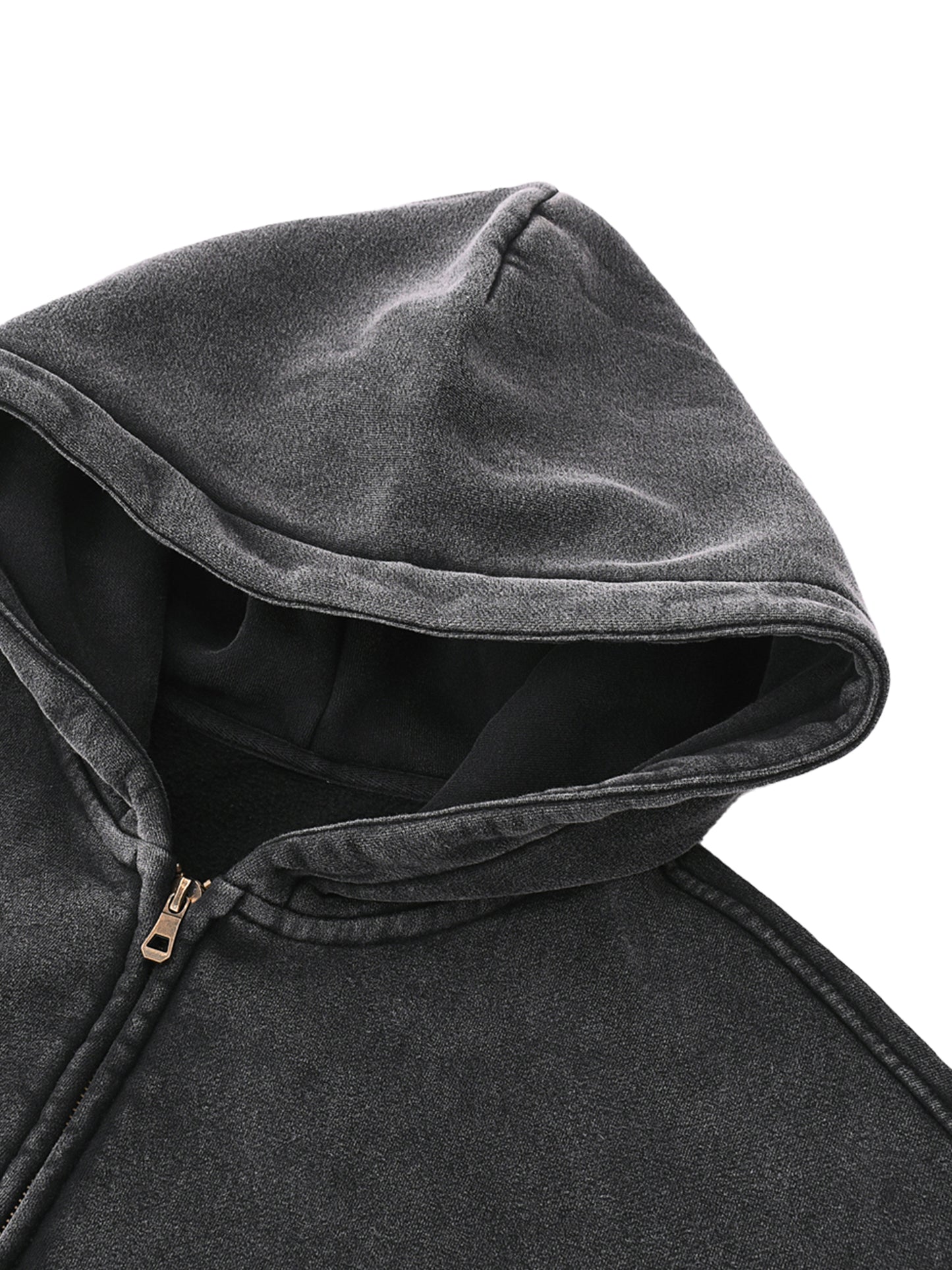 QSMOKING -Zip- Boxy Hoodie