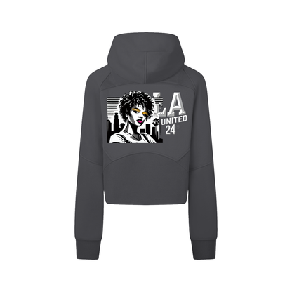 QUEEN -Cropped/w Zip-Hoodie