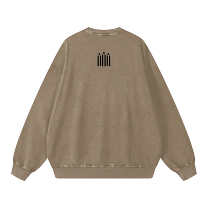 NOTLIKUS -Acid Wash Oversize Sweatshirt