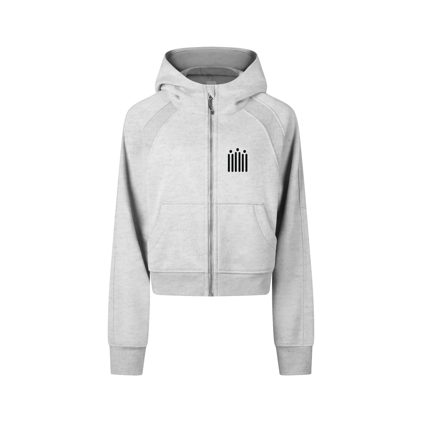 QUEEN -Cropped/w Zip-Hoodie