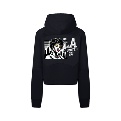 QUEEN -Cropped/w Zip-Hoodie