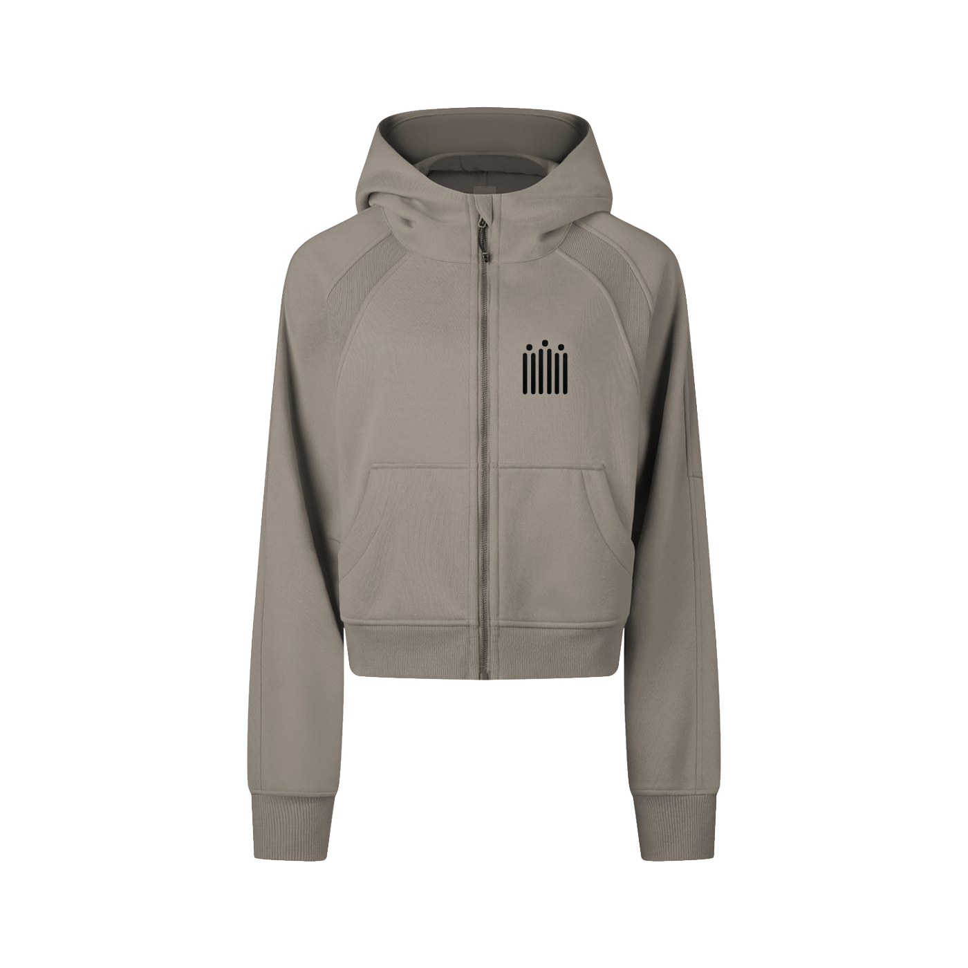 QUEEN -Cropped/w Zip-Hoodie